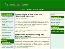 Tablet Screenshot of greenerbee.com
